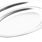 PLATEAU A POISSON OVAL INOX 50X31 61850