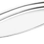 PLATEAU A POISSON OVAL INOX 60X27 61860