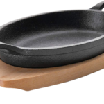 PLAT OVALE MAGMA A/TABL.BOIS 17X12CM 25882
