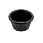 RAMEQUIN ROND NOIR 7CM MILAMINE(13060)