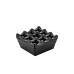 CENDRIER CARRE NOIR MILAMINE(1600)
