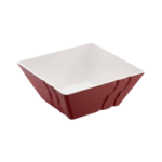 SALADIER SQUARE LUXOR BICOLOR ROUGE 13.8CM(23014)