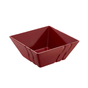 SALADIER CARRE LUXOR  ROUGE 24CM(23024)